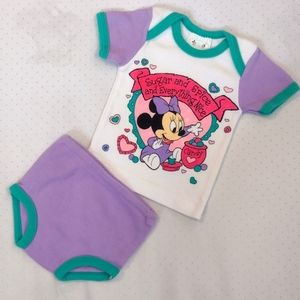 Disney Babies Vintage Pajama Outfit
